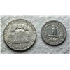 Image 11 : TWO TYPES OF COINS FROM THE SAME YEAR: BEN FRANKLIN SILVER HALF DOLLAR - 1962D; WASHINGTON SILVER QU