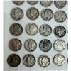 Image 6 : MERCURY SILVER DIMES - LOT OF 30