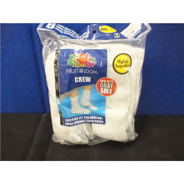 1 Pack Of 6 Men's Crew Socks