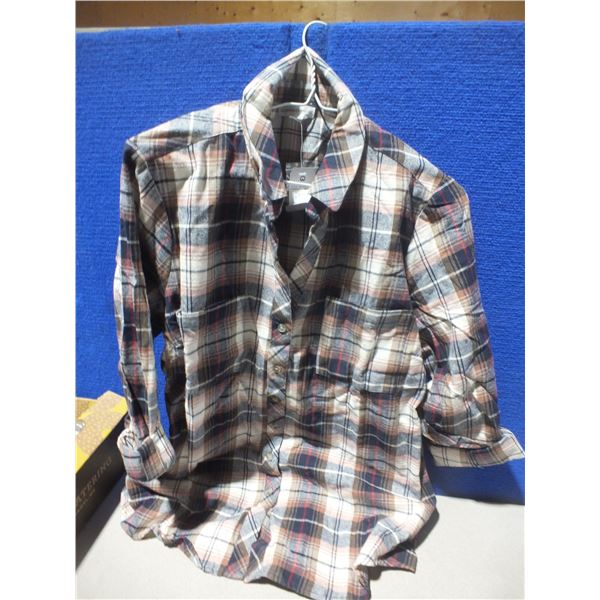 Ladies XL Plaid Shirt
