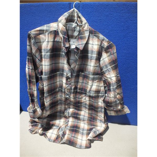 Ladies XL Plaid Shirt