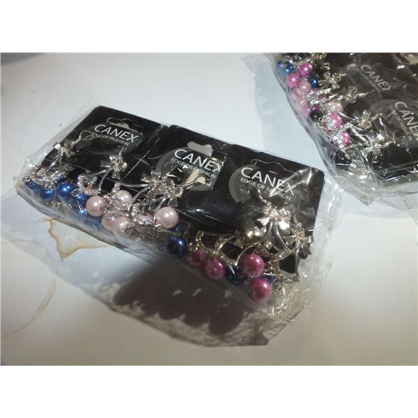 4 Packs Of assorted colored Earrings