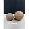 Image 1 : 2 HEAVY Antique Cannonballs from Southern Saskatchewan