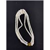 Image 3 : Very Rare Faceted White Aurora Borealis Crystal Graduated Bead Necklace C.1950 Quality