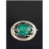 Image 2 : Massive C.1970's Silver Pendant Turquoise Stone Gorgeous