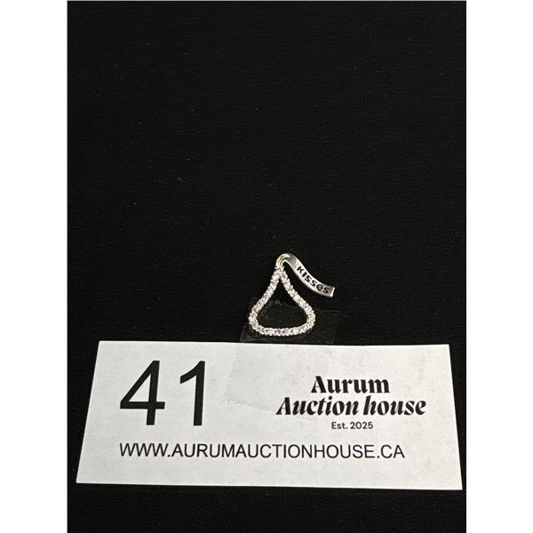 Adorable Vintage Hershy's Kisses .925 Sterling Pendant