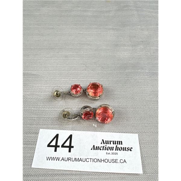 Rare Vintage Empierial Japan Sterling .925 Earrings Quality