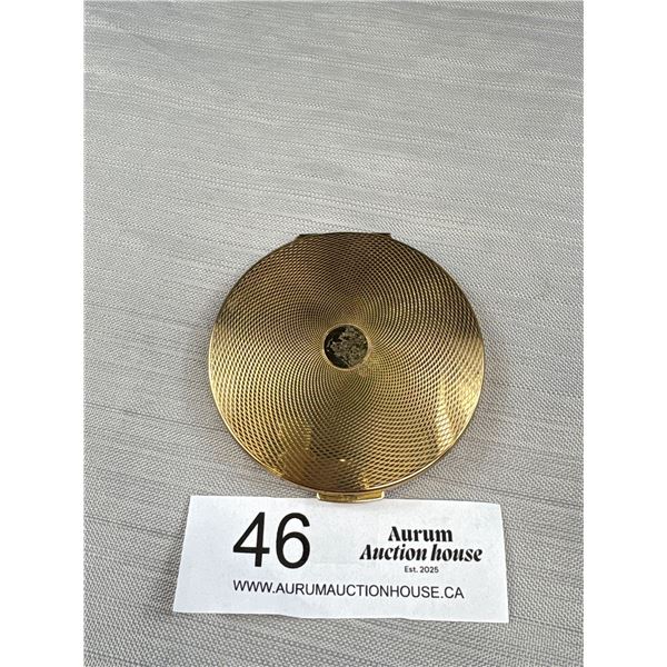 c.1960s Gold Tone Stratton Compact Excellent