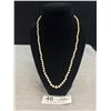 Image 1 : Marked 10K Genuine Pearl Gold Necklace
