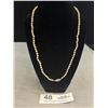 Image 2 : Marked 10K Genuine Pearl Gold Necklace