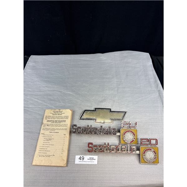 1979 Chevrolet Truck, Owners Manual + Truck Badges