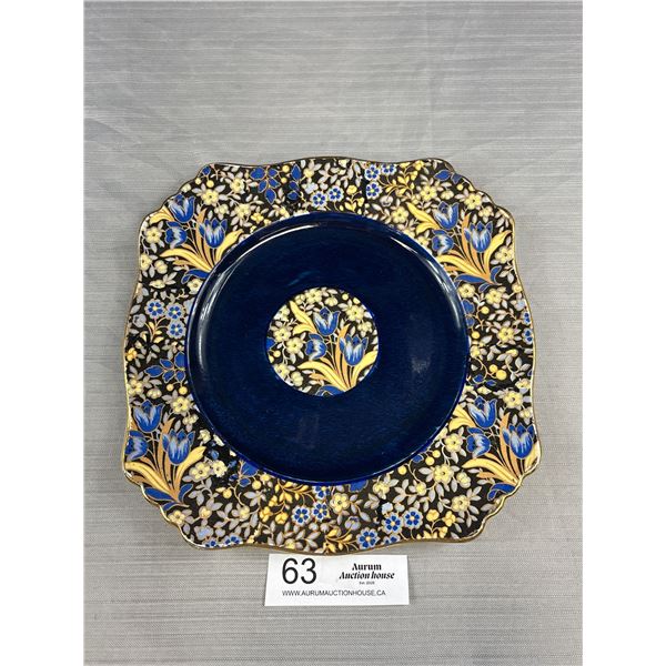 Vintage Royal Winton 'Blue Tulip' Chintz Pattern Cake Tray