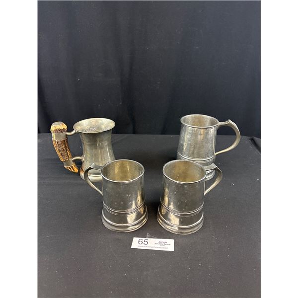 Vintage Pewter Steins - Made in Italy, England