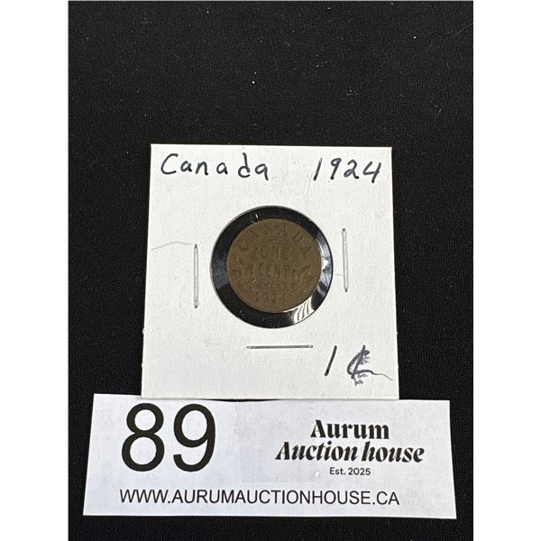 1924 Canada 1 Cent Coin