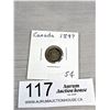 Image 1 : An 1897 Canada Silver 5 Cent Coin