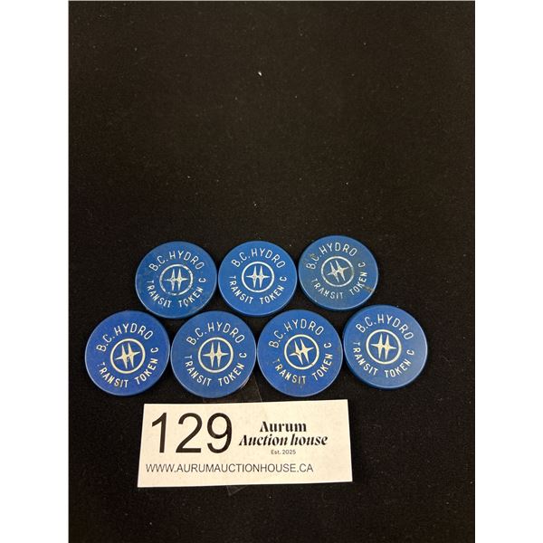 Nice Lot of Vintage BC Hydro Transit Tokens