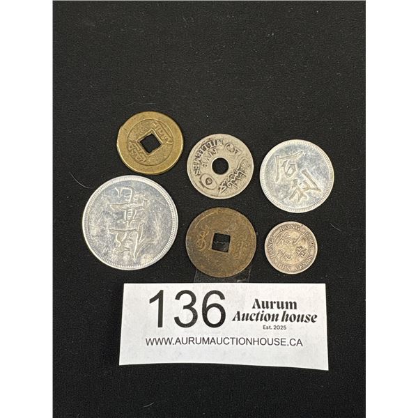 Lot of Very Old Chinese Coins, Some Silver