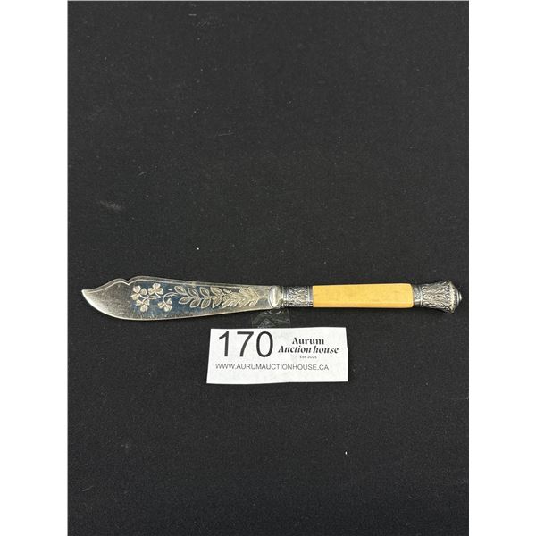 Very Fancy Victorian Fish Knife Circa 1890-1910