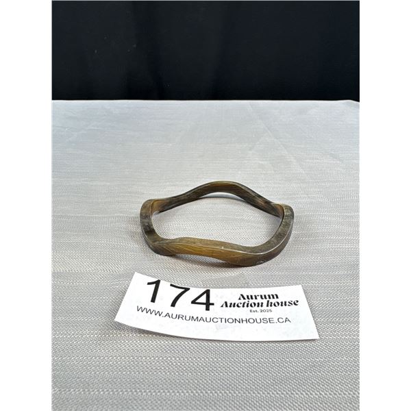 1960s Real Horn (Wavy) Bangle