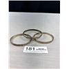 Image 1 : 3 Vintage Silver Tone Bangles