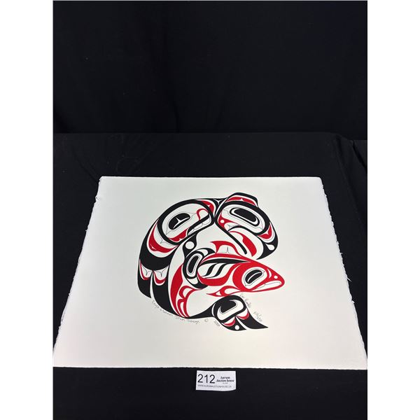 Very Nice 206/250 Signed West Coast Native Print 20" x 16"