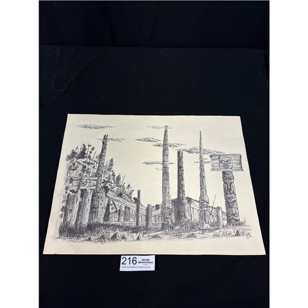 Signed 16" x 12" West Coast Native Print