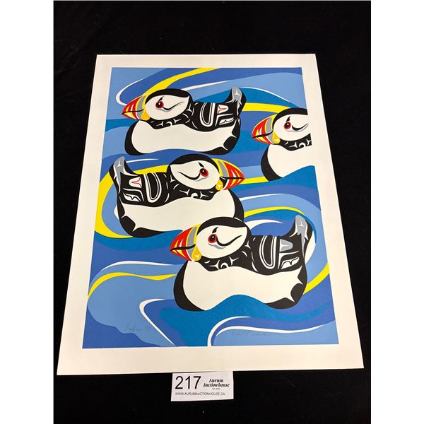 Very Nice 17" x 13" West Coast Native Print Signed and Numbered