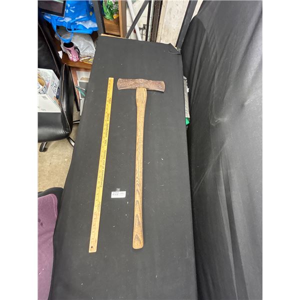 Vintage Double Bit Axe with Handle NO SHIPPING