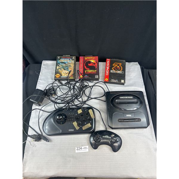 Vintage Sega System with Games and Simulator Untested