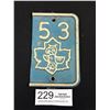 Image 1 : 1953 BC License Plate Metal Tag