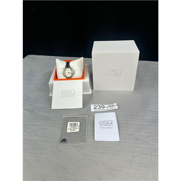 Very Nice ESQ Movado Watch in Box Untested