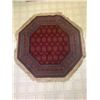 Image 1 : 48" Wide Vintage Hexagon Shape Persian Rug NO SHIPPING