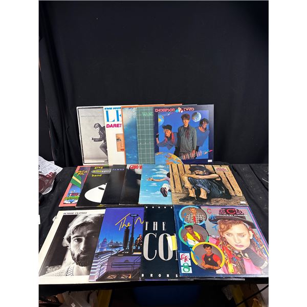 Lot of 15 Rock LPs, Bryan Adams, Prism, Human League, Wang Chung, Thompson Twins, Culture Club, + 9