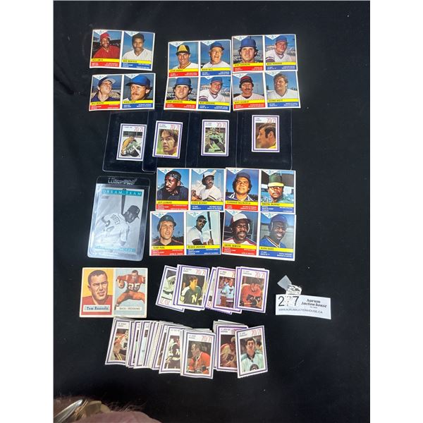 Lot of 1970/71 Esso Power Players with Boston Bruins with Greats Bobby Orr, 1991 Ken Griffey Card, 1