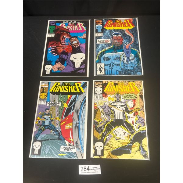 Lot of 4 Vintage Punisher Comics #72,74,76 and 77