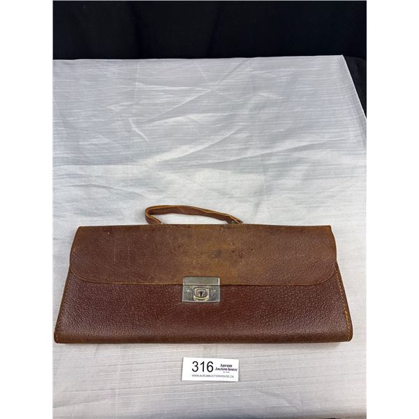 Early Vinyl Folding Briefcase
