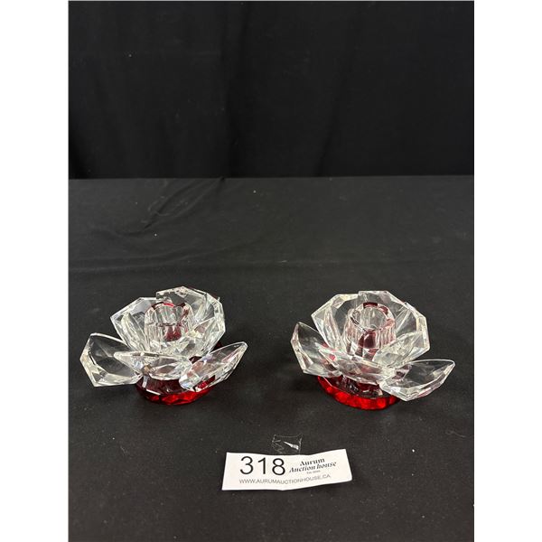Fifth Ave Crystal Candlesticks (2)