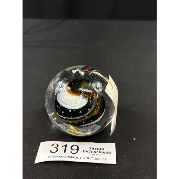 Paperweight Signed M. Pyrcak MP