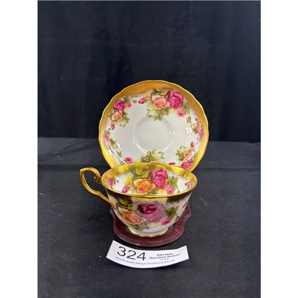 Golden Rose (Royal Chelsea England) Cup Saucer