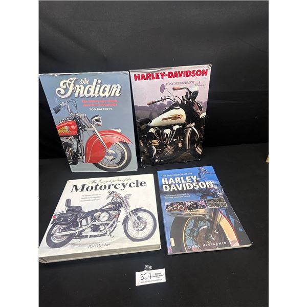 4 Hardcover Motorcycle Books