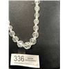 Image 2 : Antique Genuine Faceted Crystal Necklace Antique Clasp Marked 14K GF