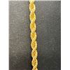 Image 2 : Vintage Extra Large Gold Plated Rope Chain Solid Quality 96.3 Grams