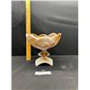 Image 1 : Caramel Slag (Rare) Footed Bowl