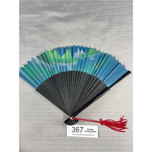 Hand Painted Vintage Japanese Fan