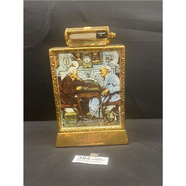 Norman Rockwell Decanter Limited Edition 23K Plated