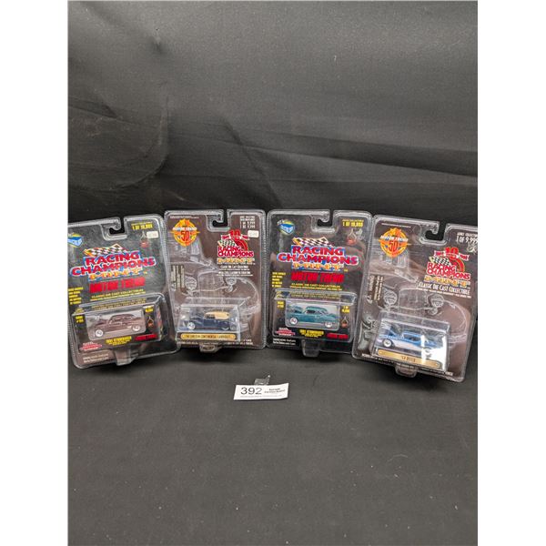 Lot of 4 Racing Champions Diecast Cars in Original Packages