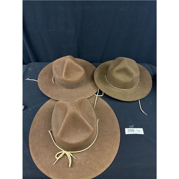 3 Boy Scouts Hats in Good Condition
