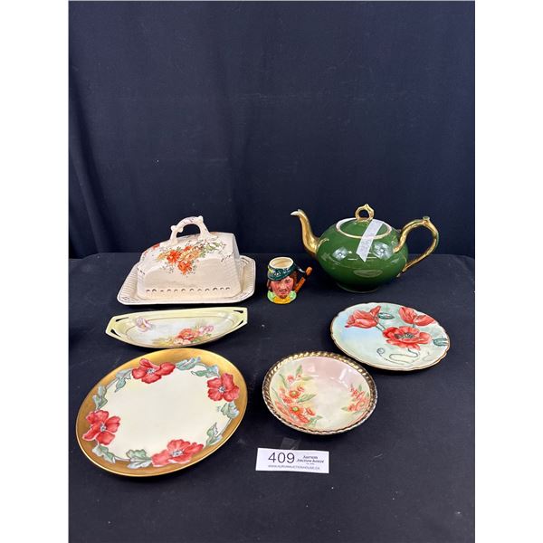 Vintage Home Lot of Teapot, Mini Toby Mug, etc