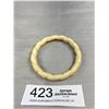 Image 1 : Vintage Hand Carved Twisted Ivory Bangle