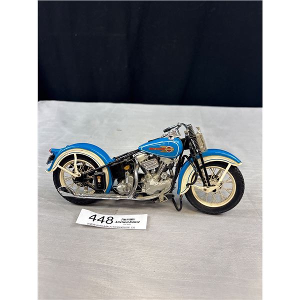 Franklin Mint - Harley Davidson "Knucklehead Motorcycle"  -#5674 out of 990 Missing a Handlebar and 